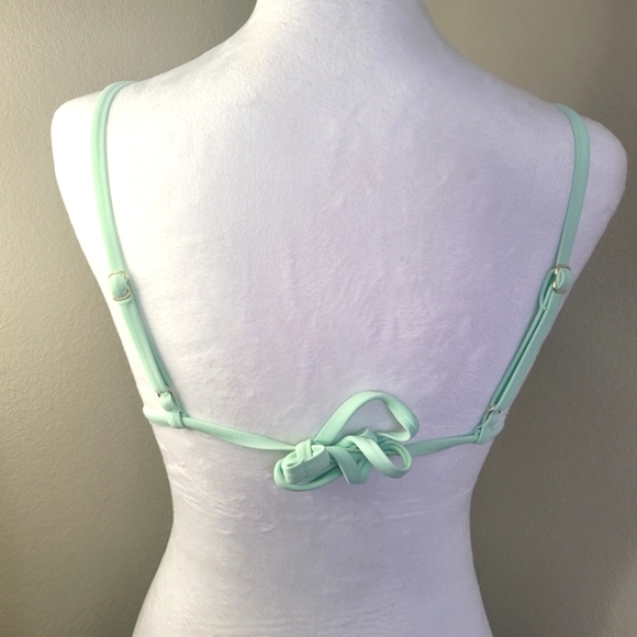 Wild Fable, XS (0-2) Lime Green Tie back Swim/Bathing Suit Bikini - Picture 3 of 11